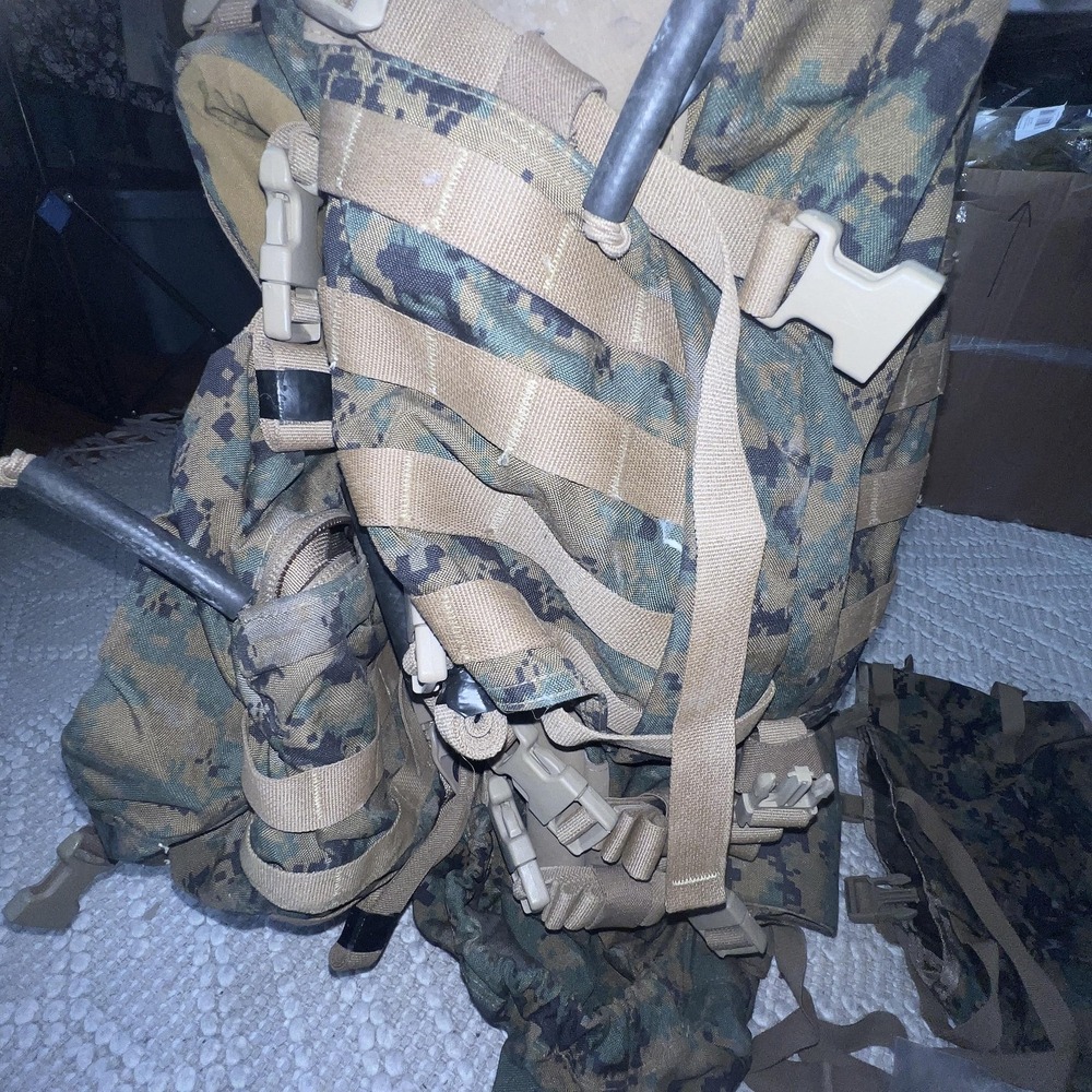 USMC ILBE Tactical Frame Pack MARPAT Camo PROPPER Arc'teryx 75L Rucksack Men‎
